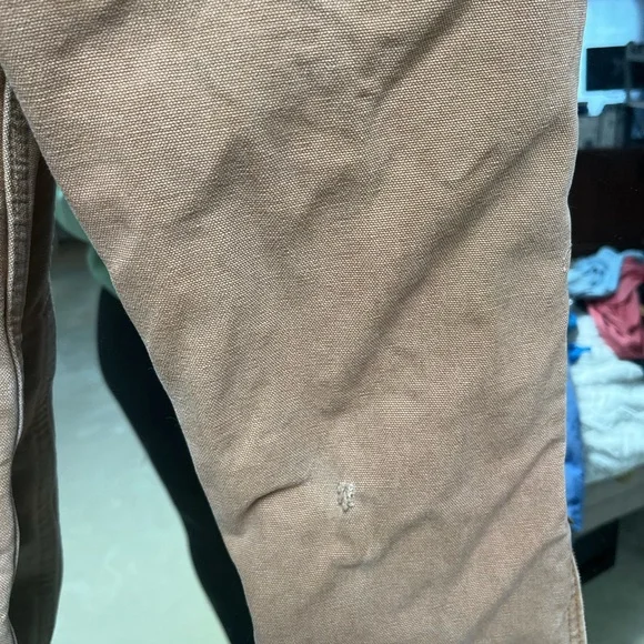 Carhartt Tan Kids Work Overalls size small - Picture 4 of 6